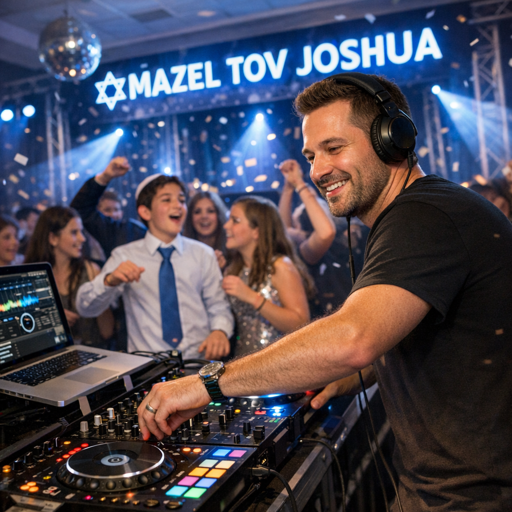 DJ at Bar Mitzvah