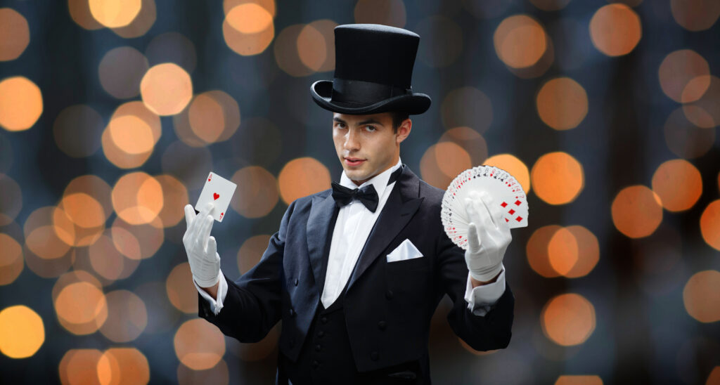 Magician entertainers ace party deluxe